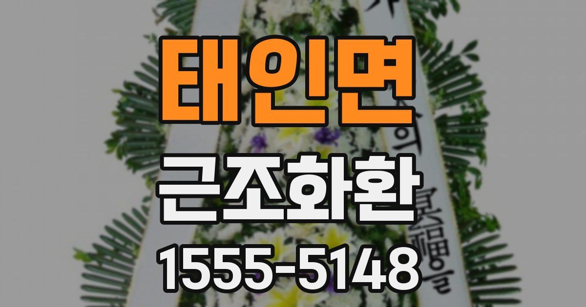 태인면 근조화환