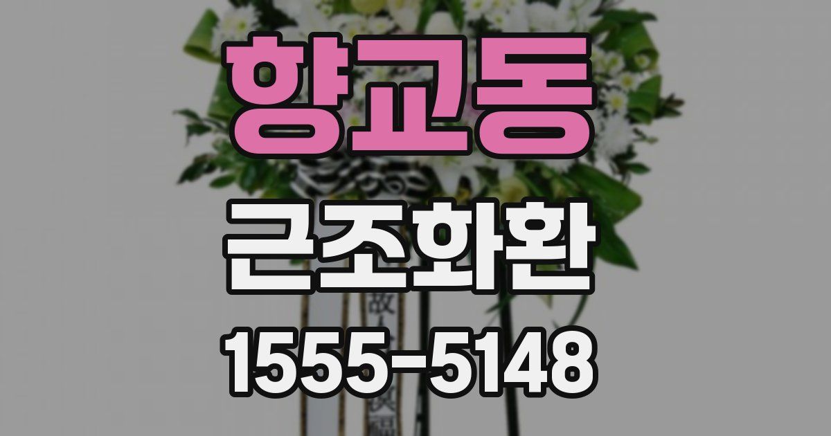 향교동 근조화환