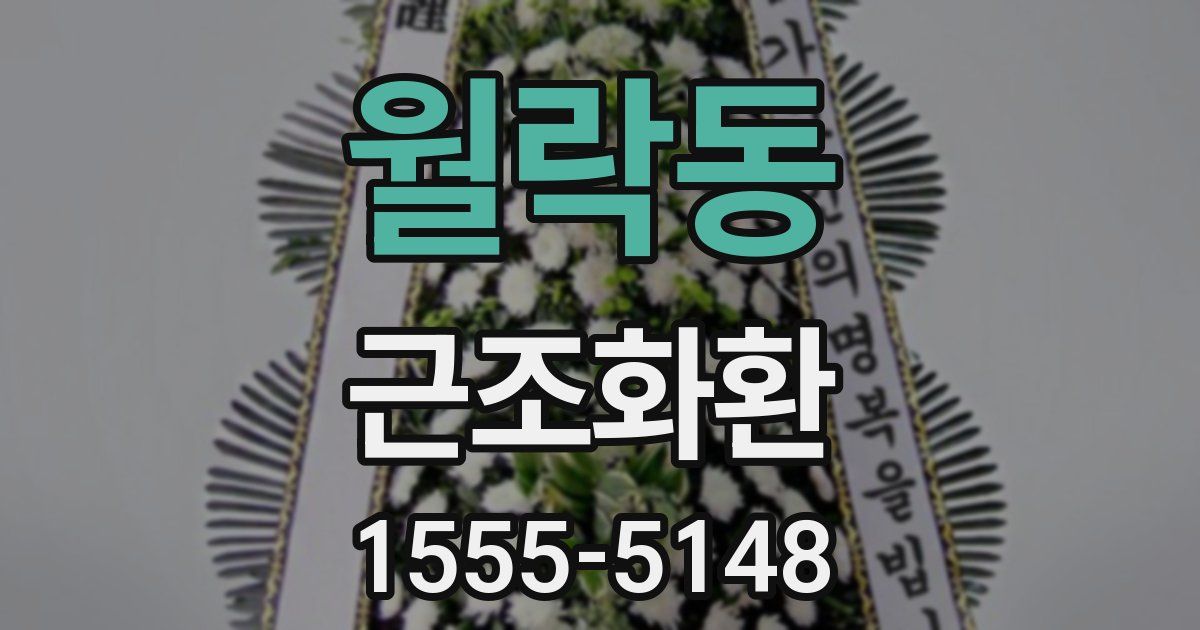 월락동 근조화환