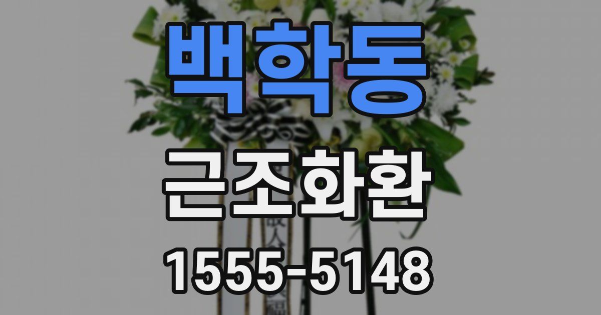 백학동 근조화환