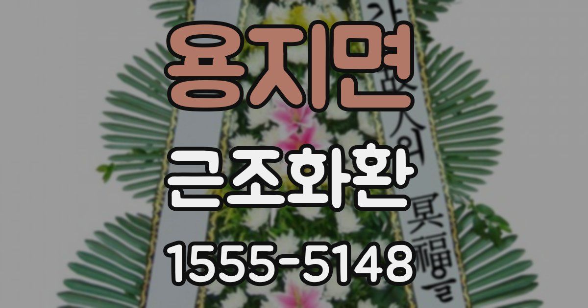 용지면 근조화환