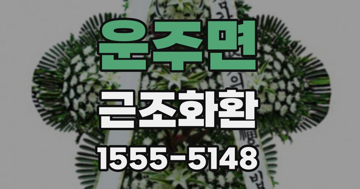 운주면 근조화환