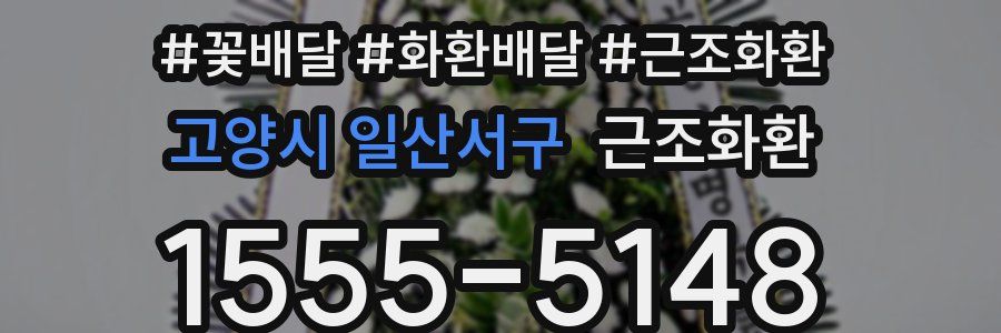 고양시 일산서구 근조화환