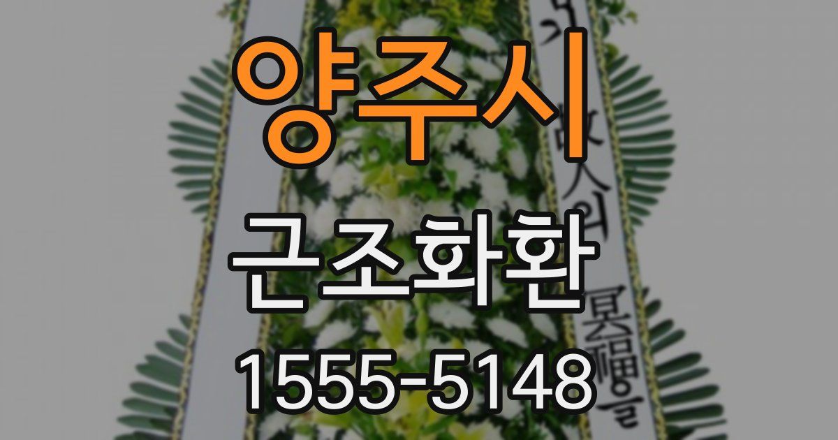 양주시 근조화환