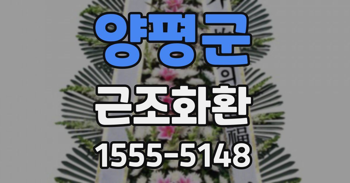양평군 근조화환