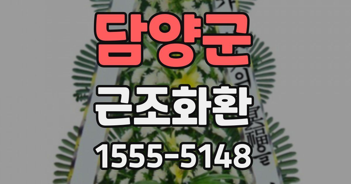 담양군 근조화환