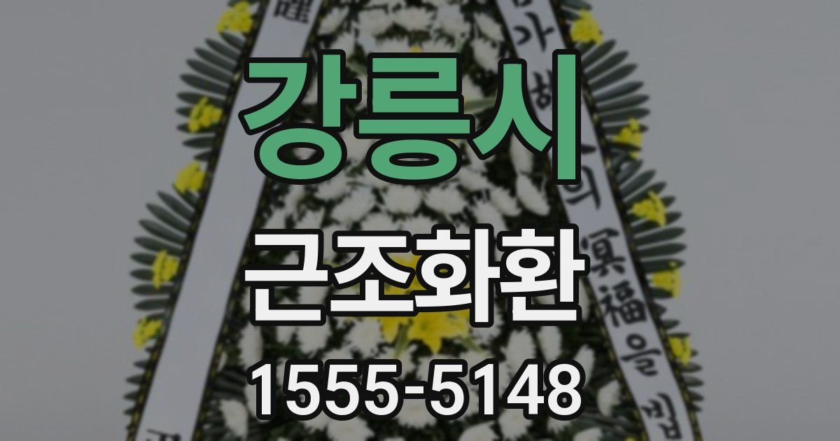 강릉시 근조화환