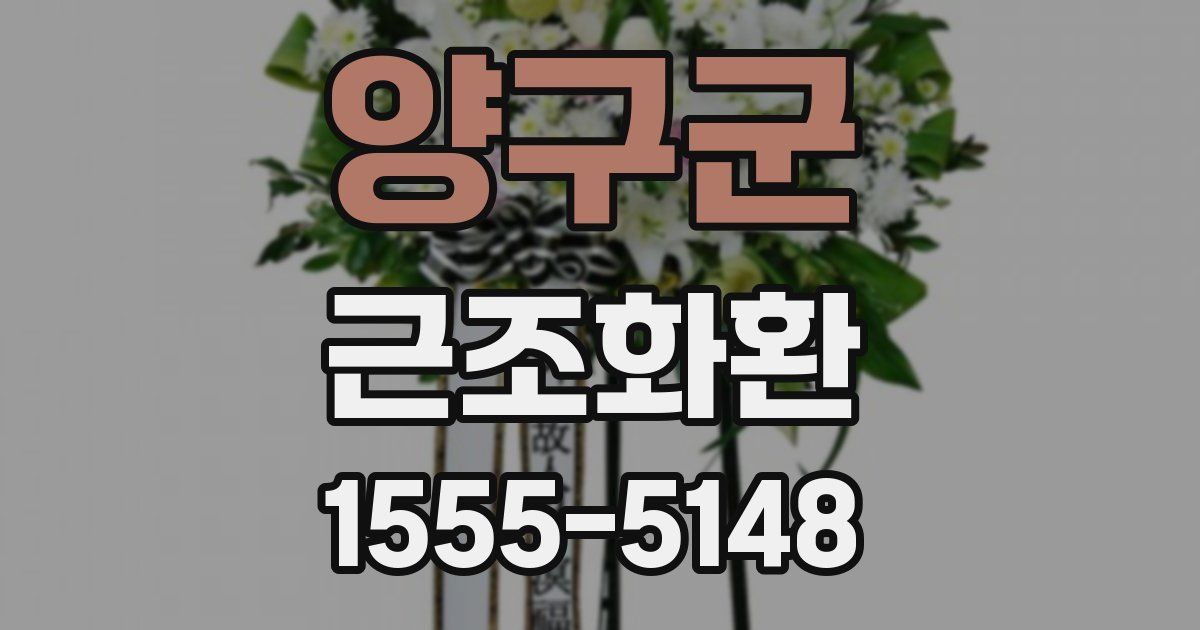 양구군 근조화환
