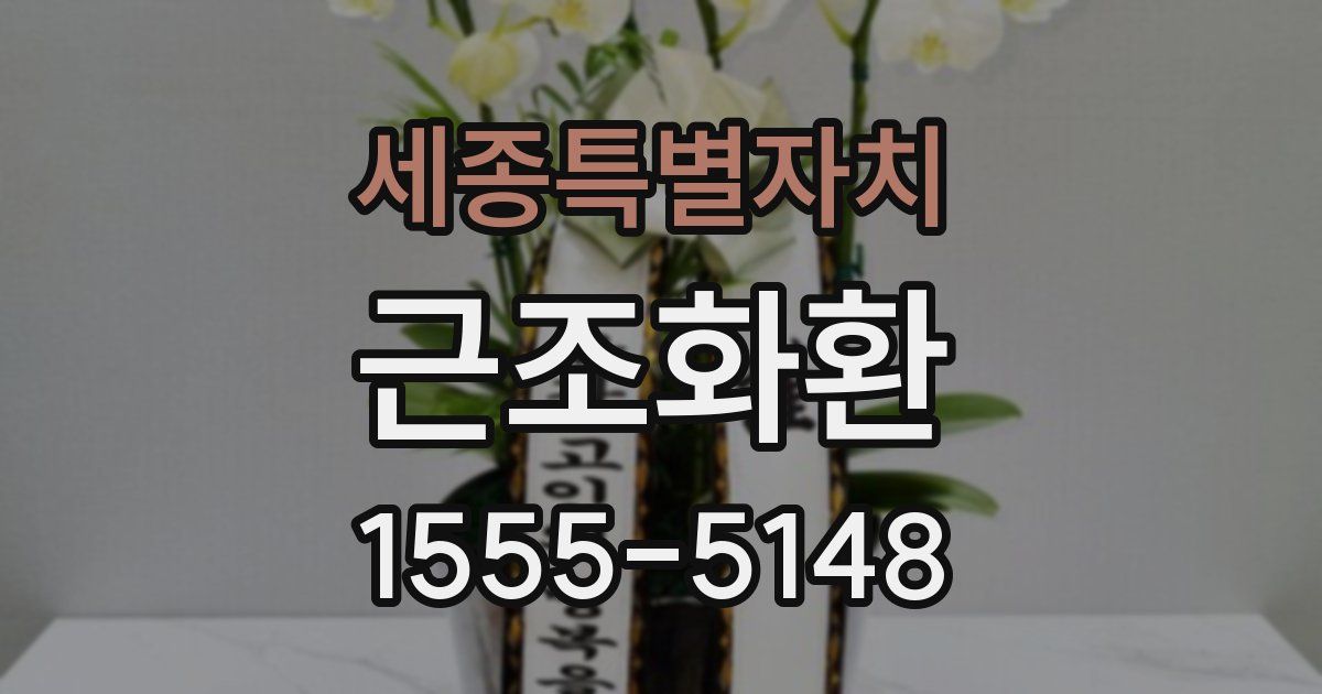 세종특별자치 근조화환