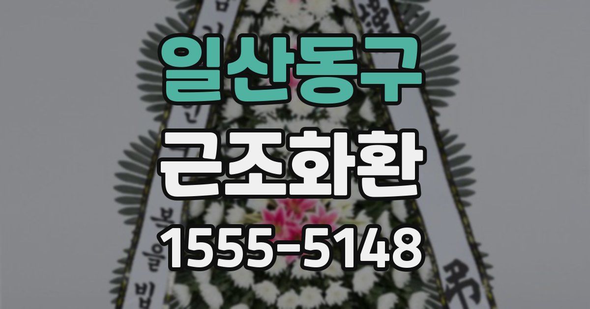 일산동구 근조화환