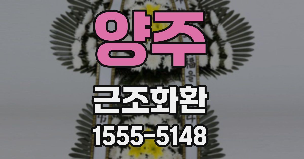 양주 근조화환