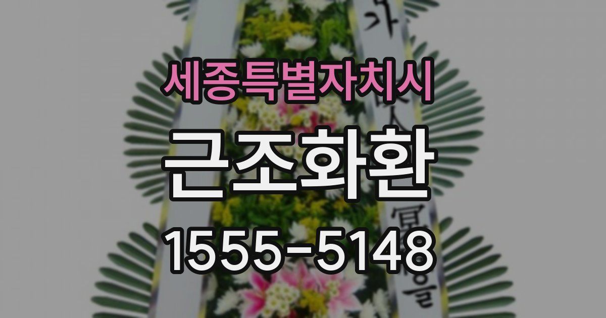 세종특별자치시 근조화환