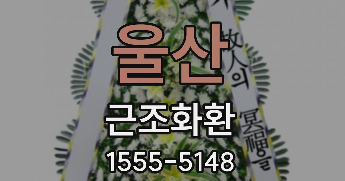 울산 근조화환