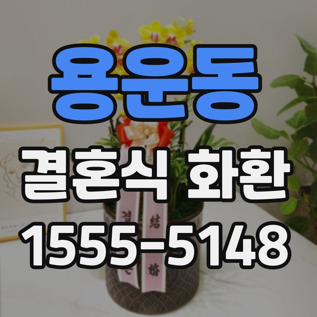 용운동 결혼식 화환