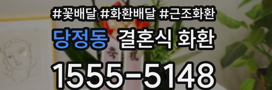 당정동 결혼식 화환