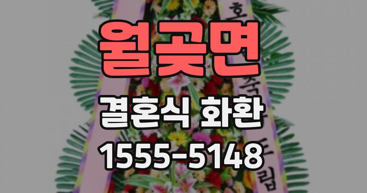 월곶면 결혼식 화환