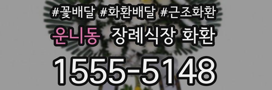 운니동 장례식장 화환