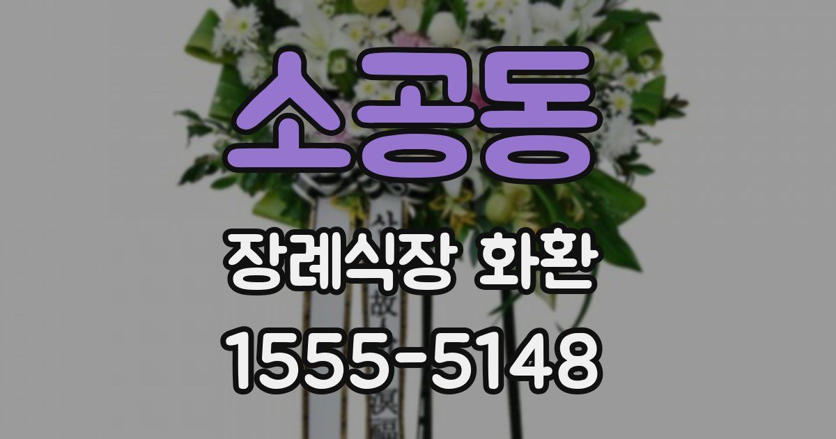 소공동 장례식장 화환