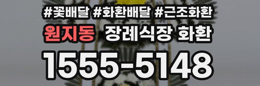 원지동 장례식장 화환