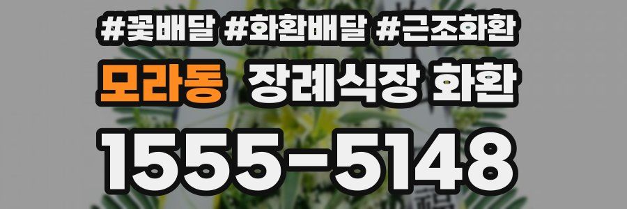 모라동 장례식장 화환