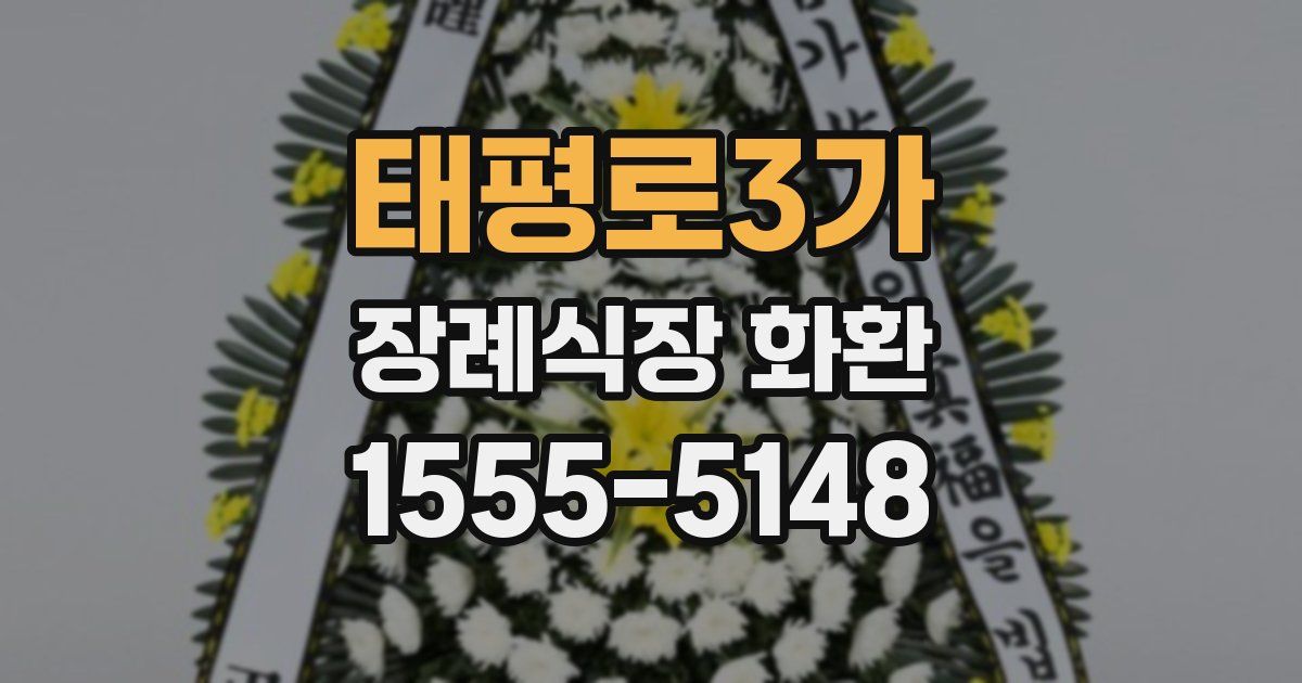 태평로3가 장례식장 화환