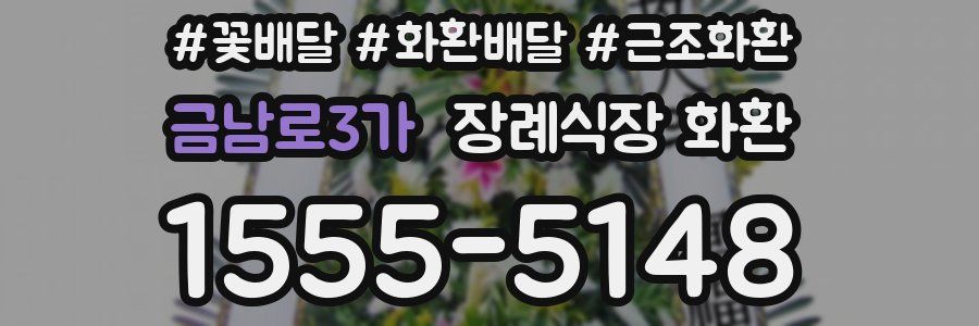 금남로3가 장례식장 화환