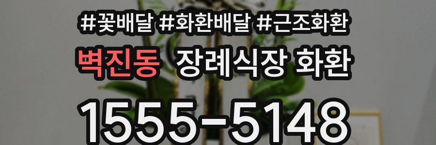 벽진동 장례식장 화환