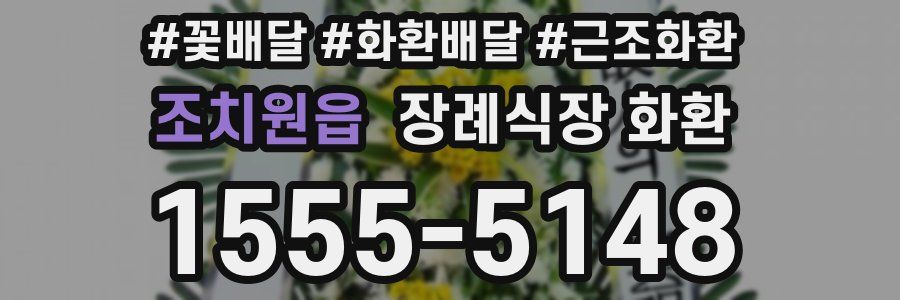 조치원읍 장례식장 화환