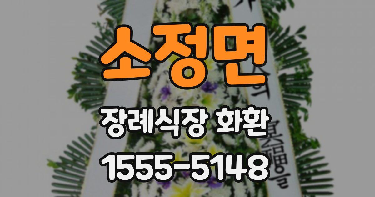 소정면 장례식장 화환