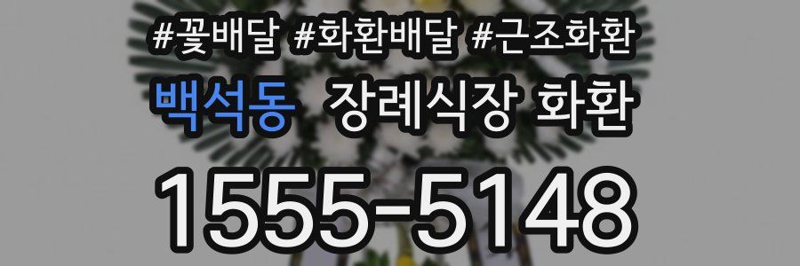 백석동 장례식장 화환