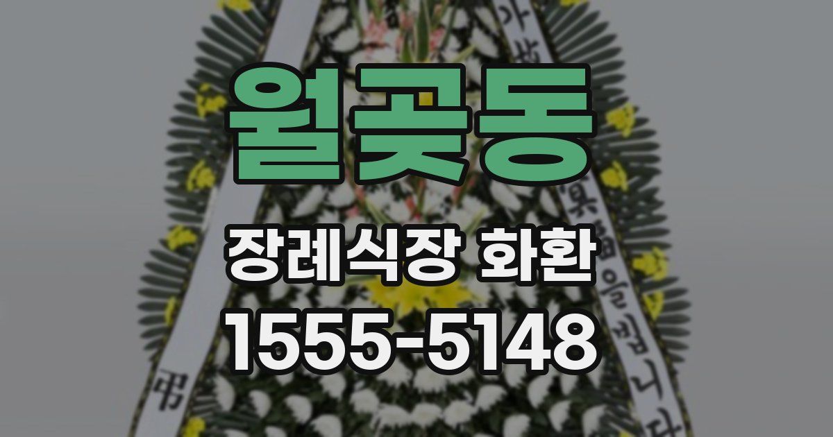 월곶동 장례식장 화환