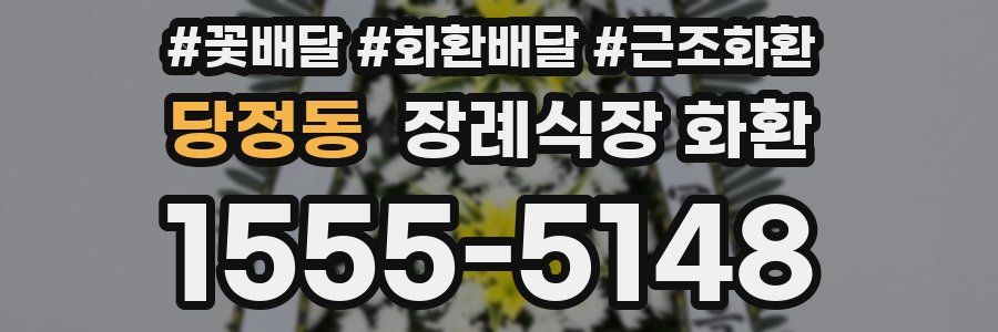 당정동 장례식장 화환
