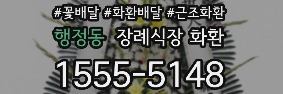 행정동 장례식장 화환