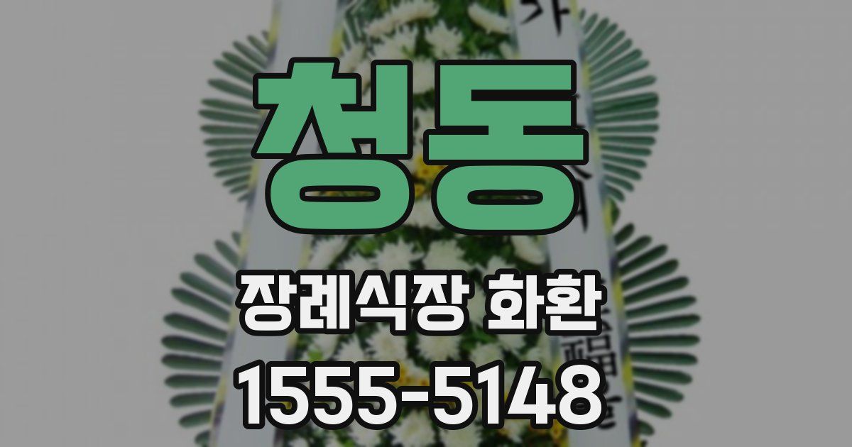 청동 장례식장 화환
