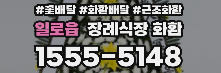 일로읍 장례식장 화환