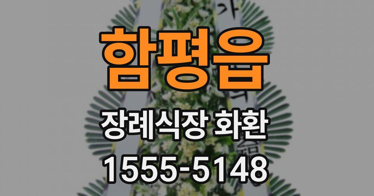 함평읍 장례식장 화환