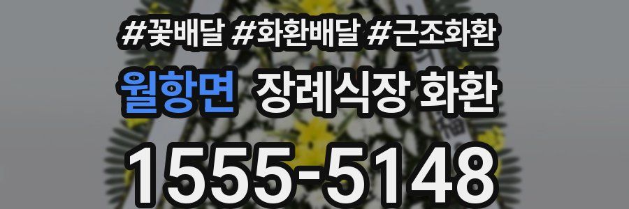 월항면 장례식장 화환