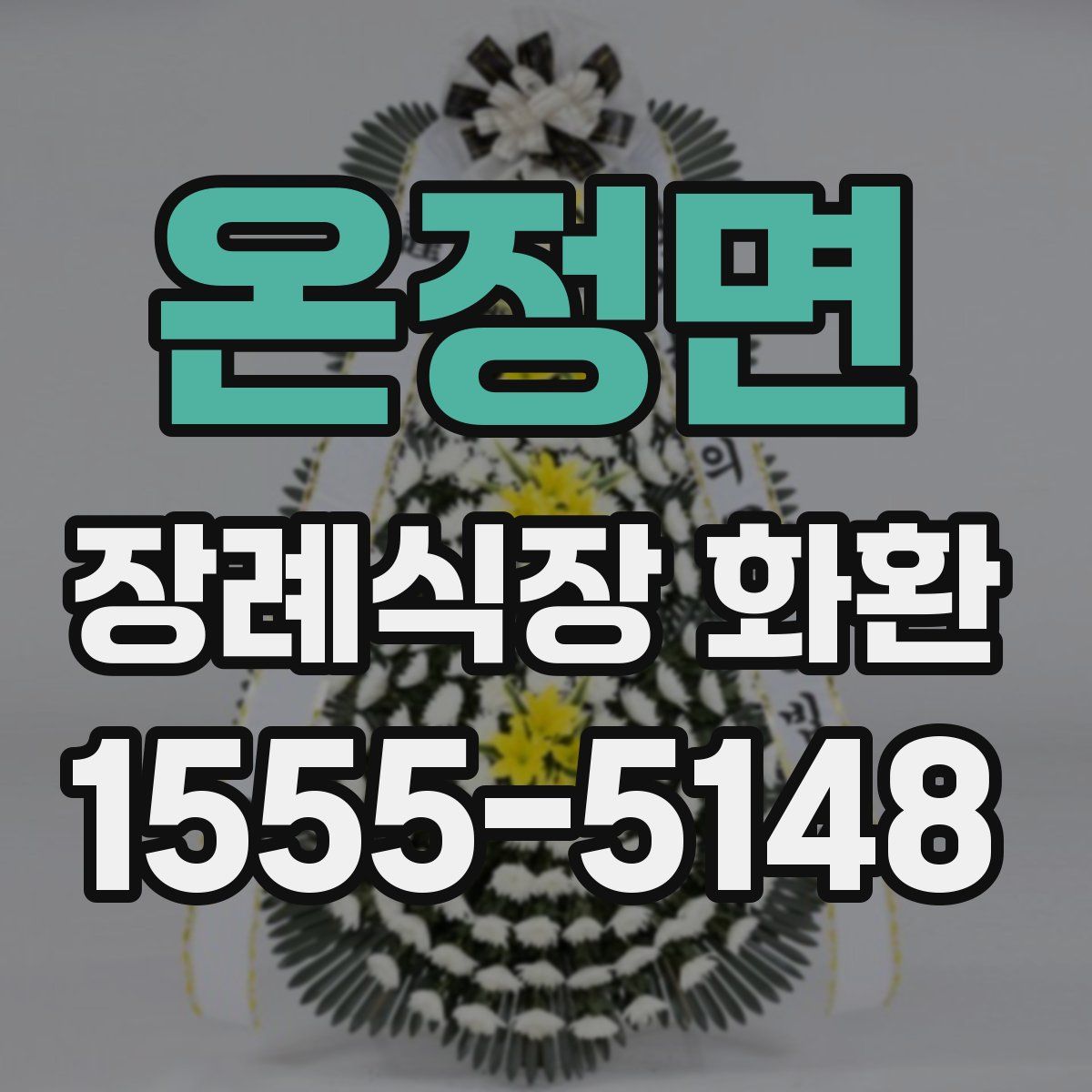 온정면 장례식장 화환