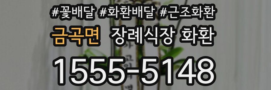 금곡면 장례식장 화환