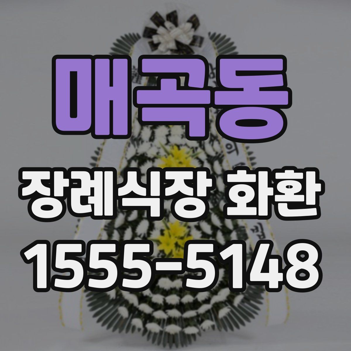 매곡동 장례식장 화환 신청 전 장례식장 정보 확인하기