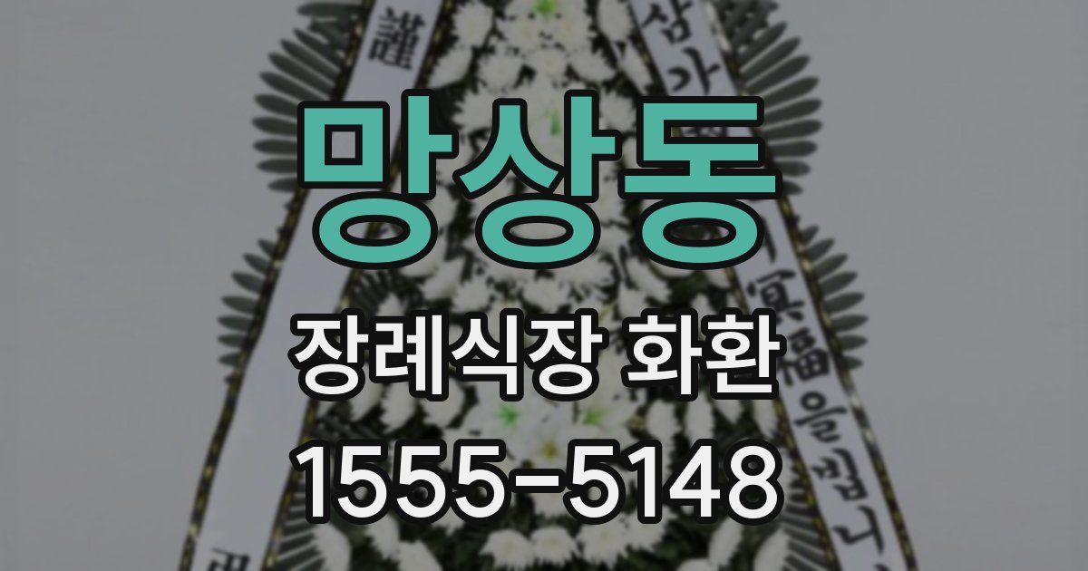망상동 장례식장 화환