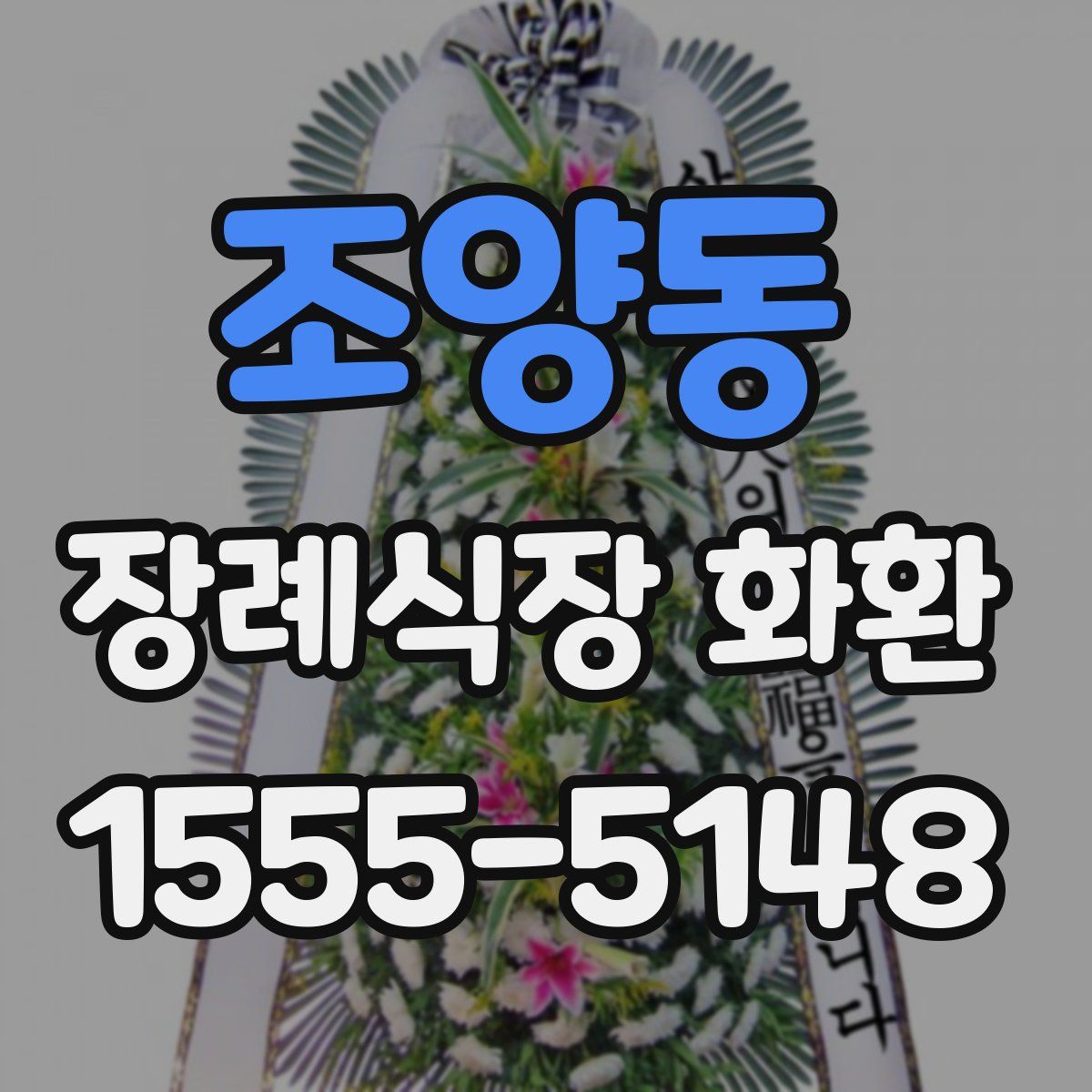 조양동 장례식장 화환