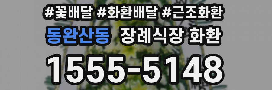 동완산동 장례식장 화환
