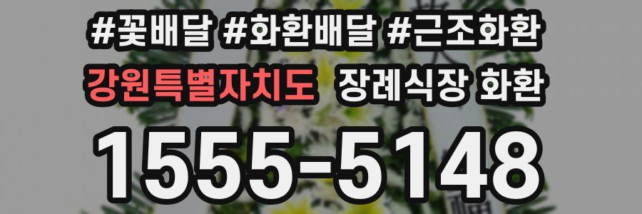 강원특별자치도 장례식장 화환