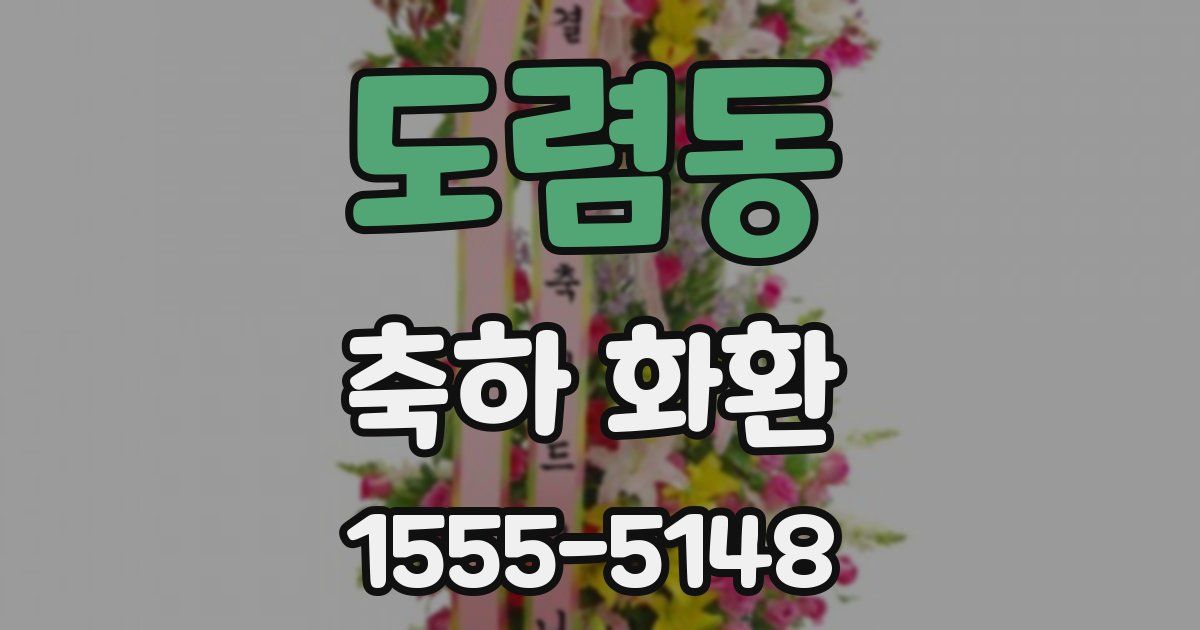 도렴동 축하 화환