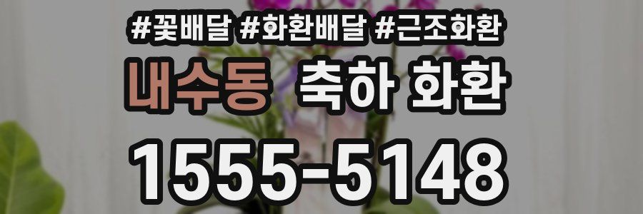 내수동 축하 화환