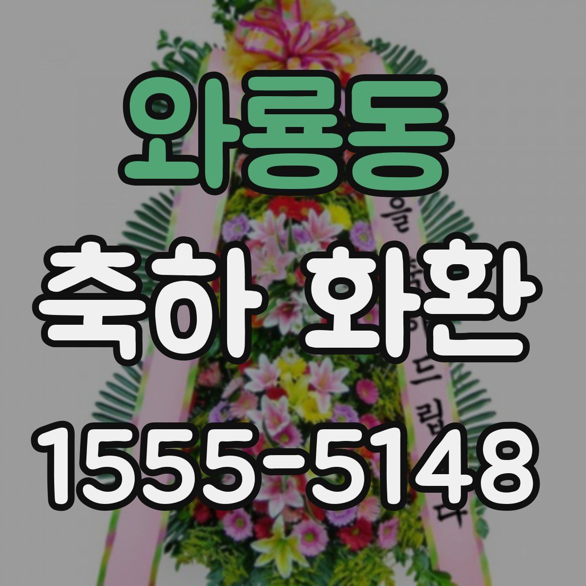 와룡동 축하 화환