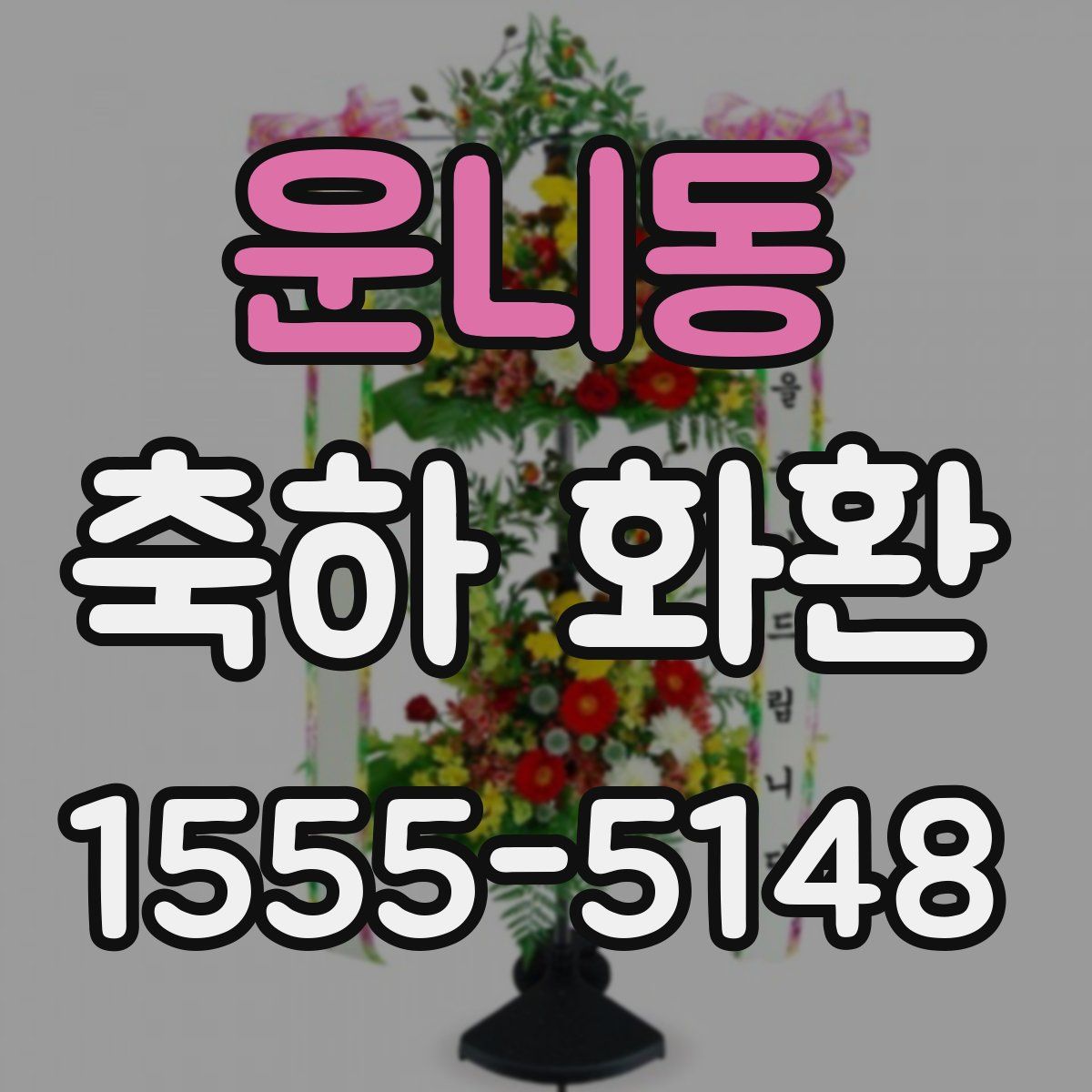 운니동 축하 화환