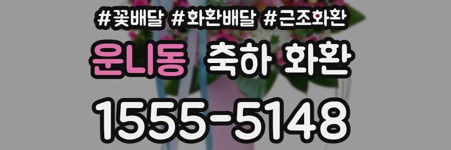 운니동 축하 화환
