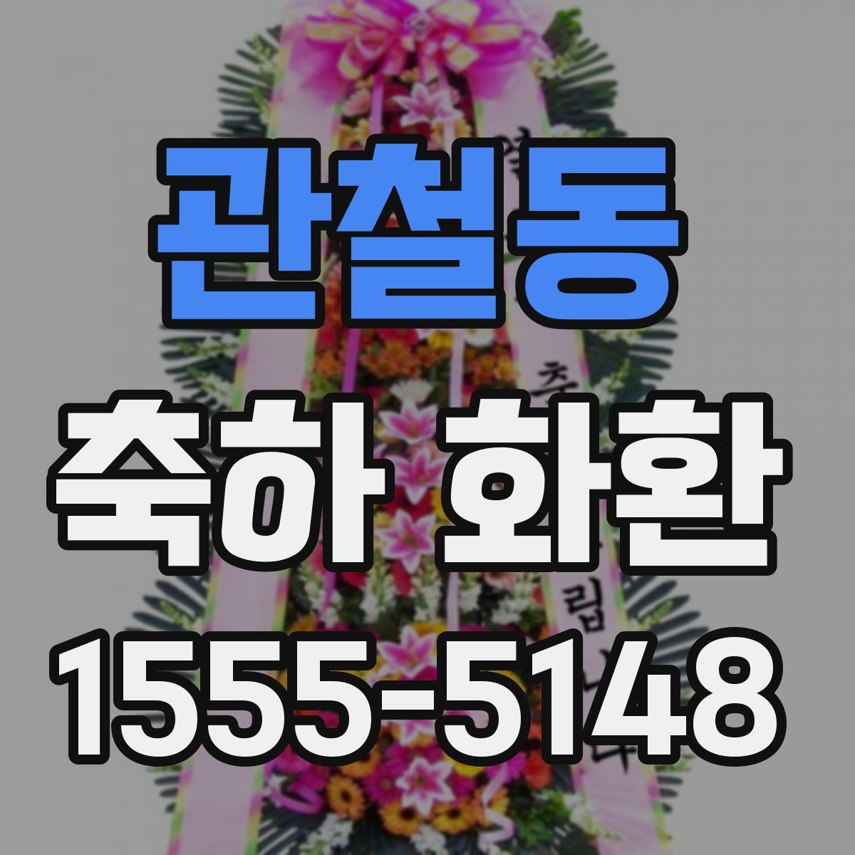 관철동 축하 화환